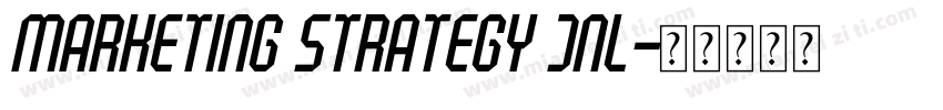 marketing strategy Jnl字体转换